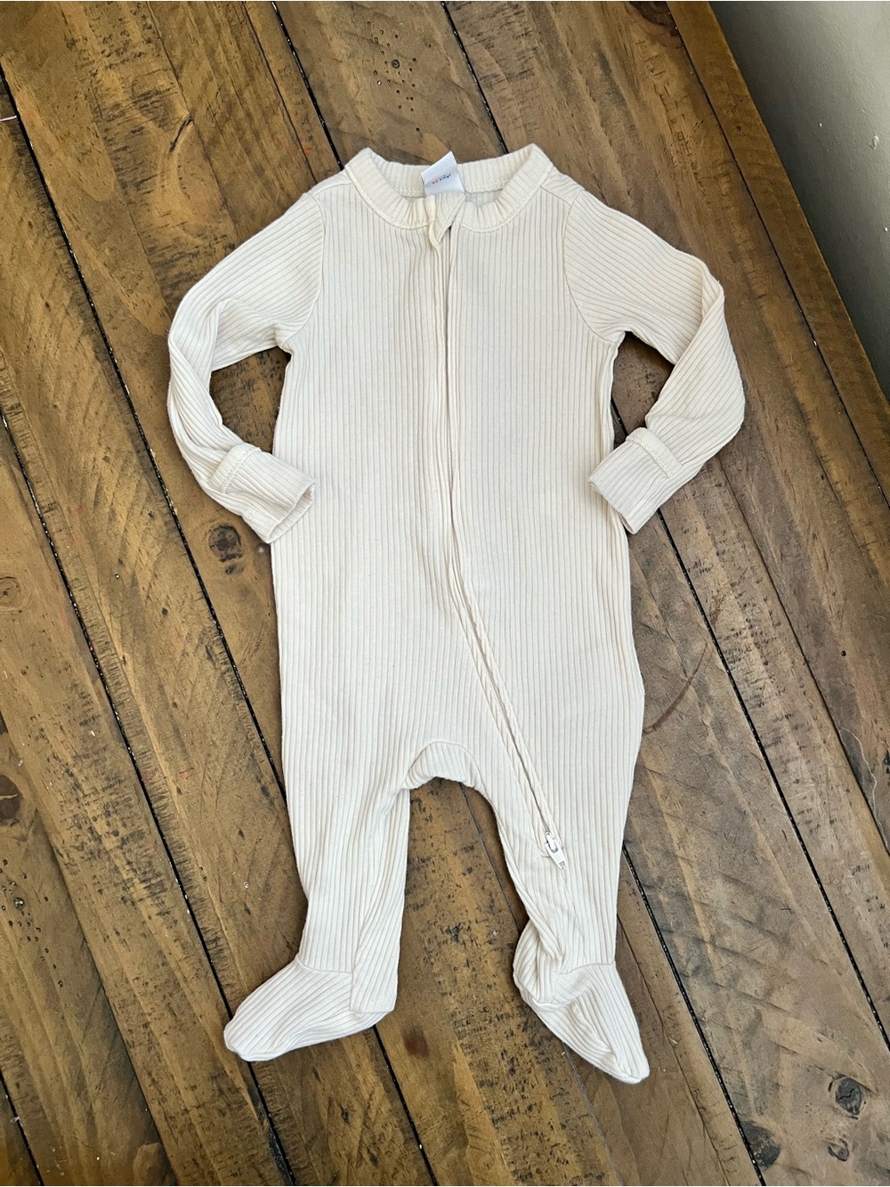 Old Navy Ribbed Footed Two-way Zip Pjs - Picture 4 of 5